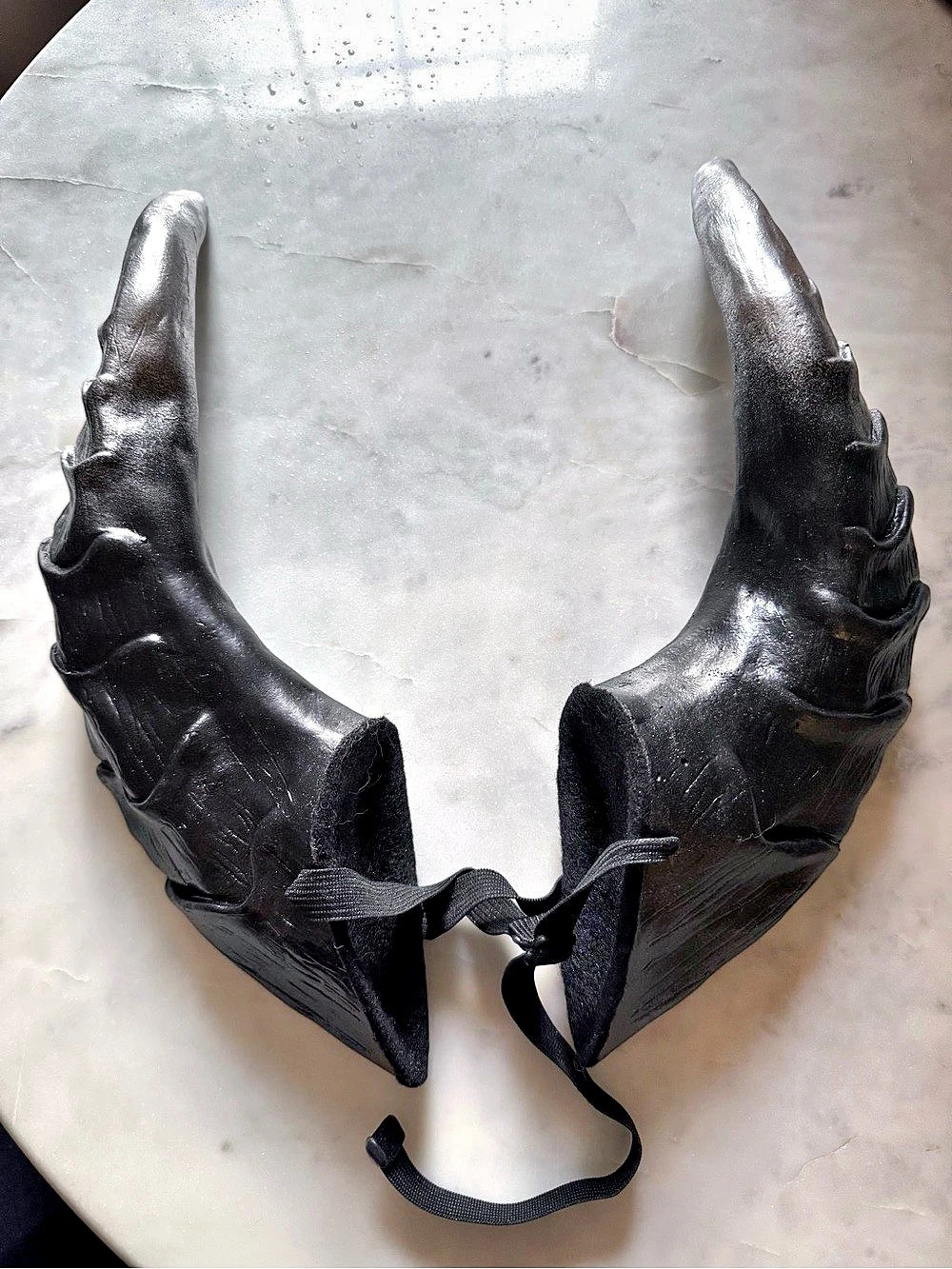 Black & Silver Horn Headpiece